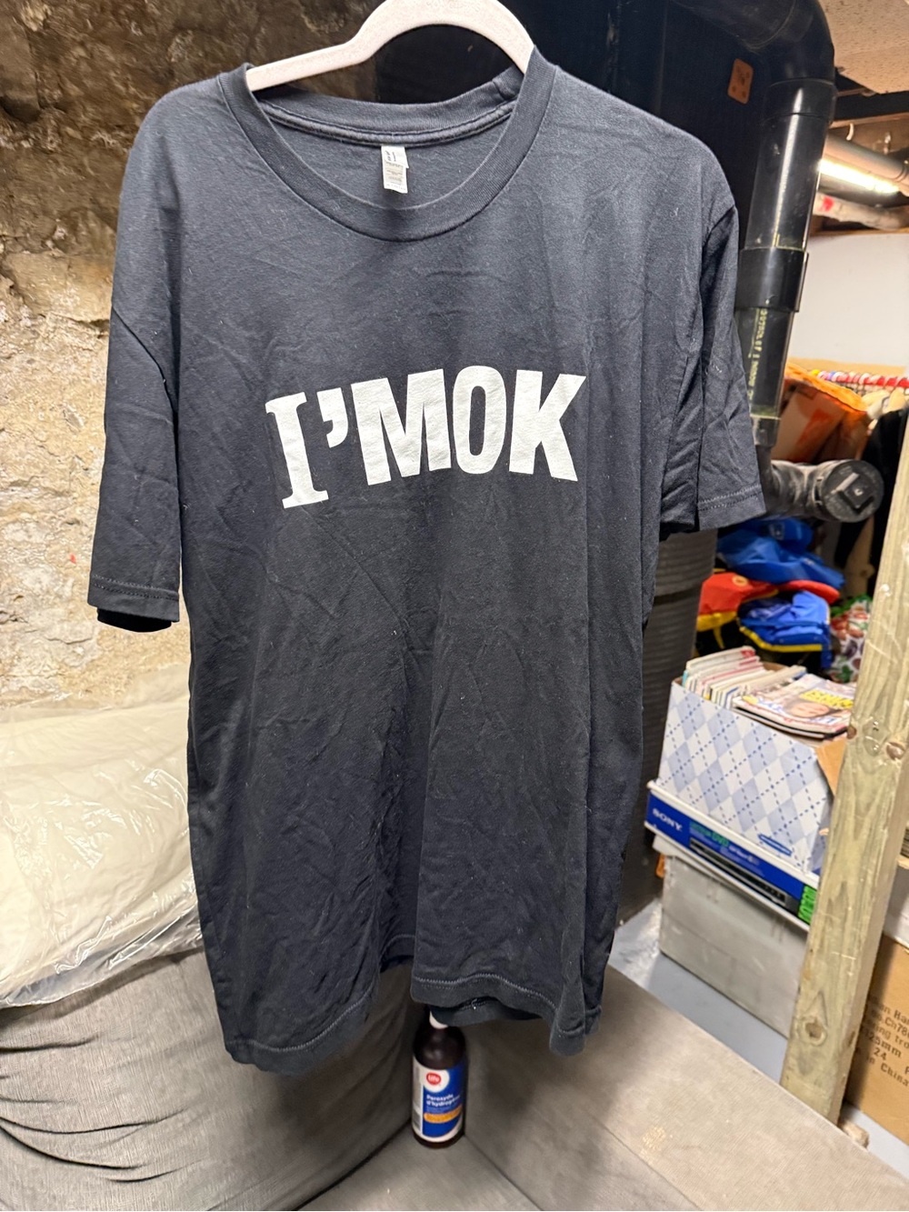 Mayor Of Kingstown Season 1 Film Crew Tshirt “I’m ok” American Apparel Sz XL